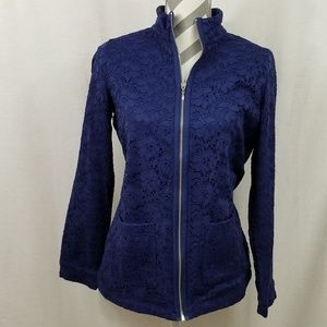 Lovely Lace Zipup by d & co.